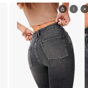 Good American Women's Black Denim Jeans